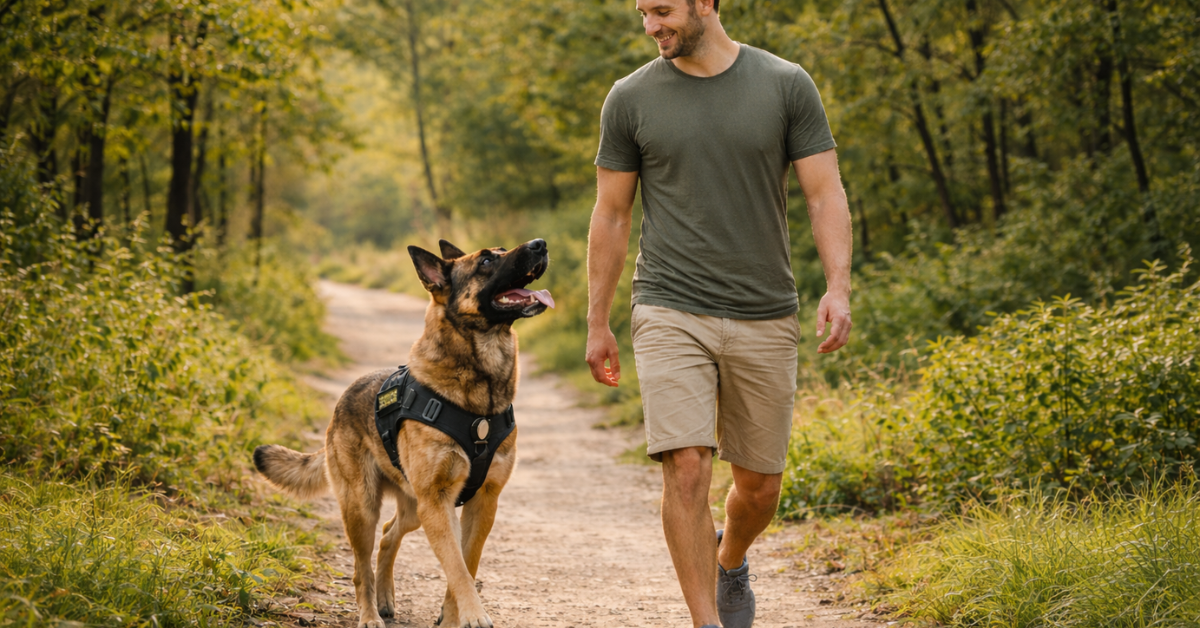 Harnais chien sans laisse