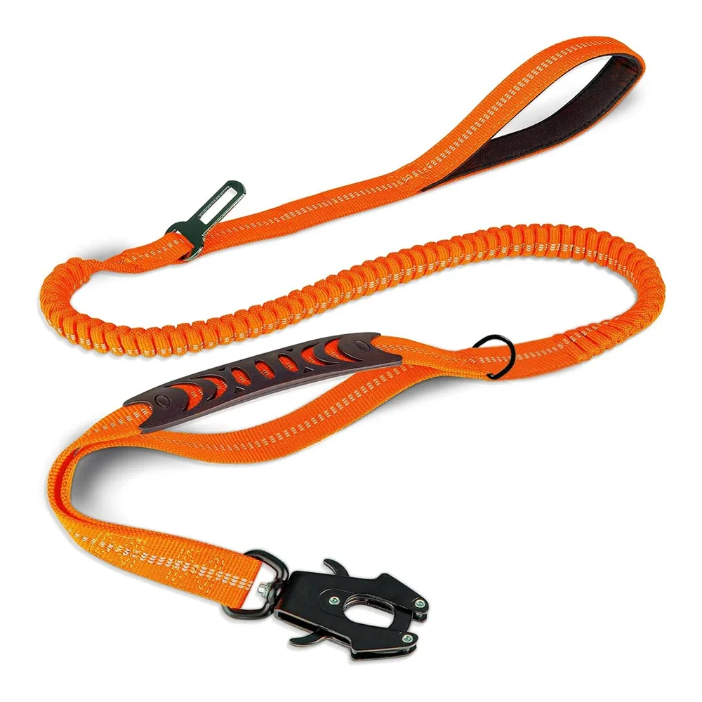 Laisse tactique chien orange