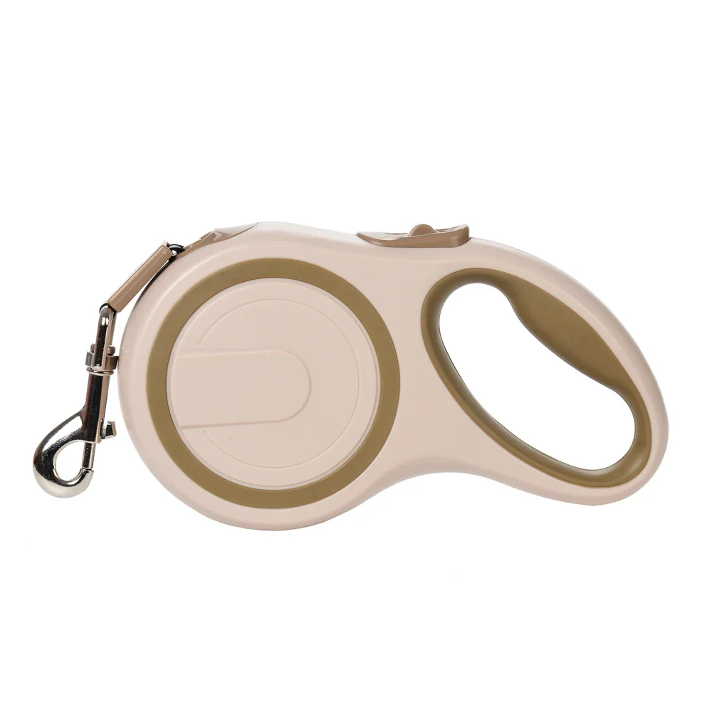 Laisse rétractable pour chien beige