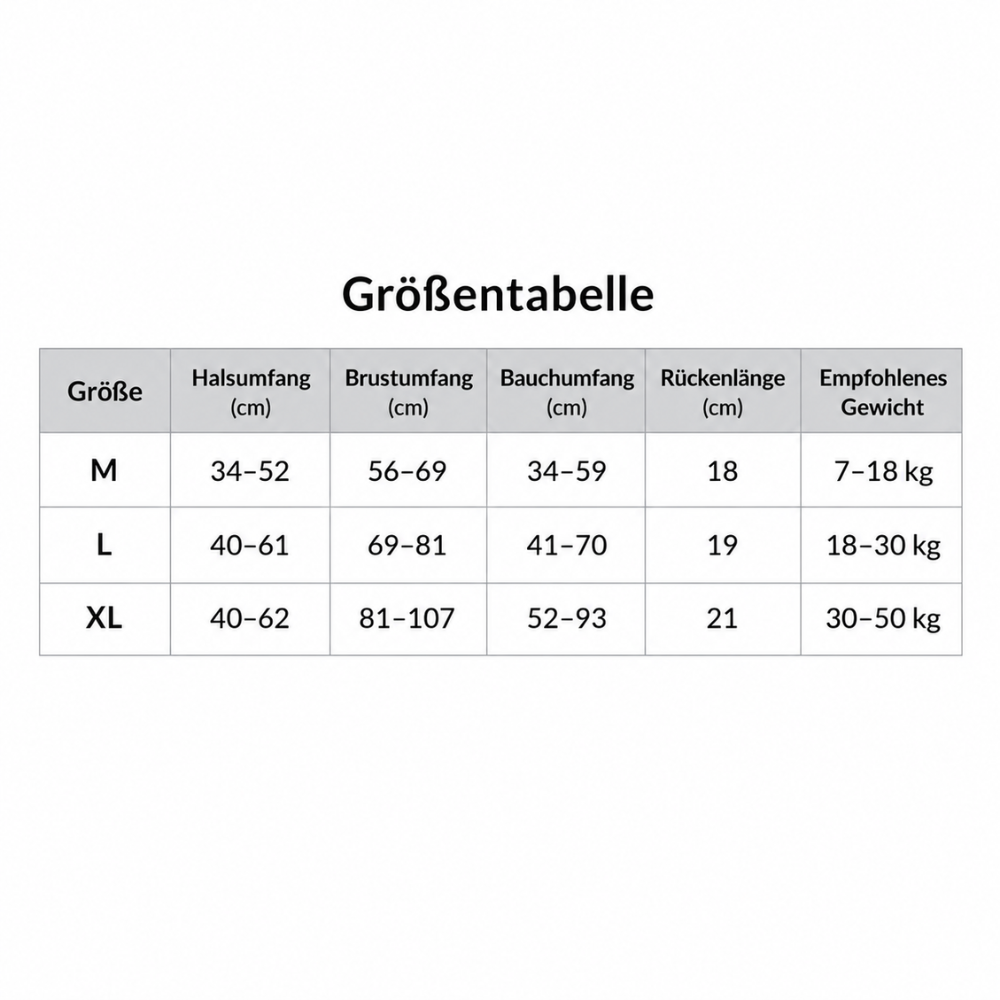 Harnais étanche chien guide des taille allemand