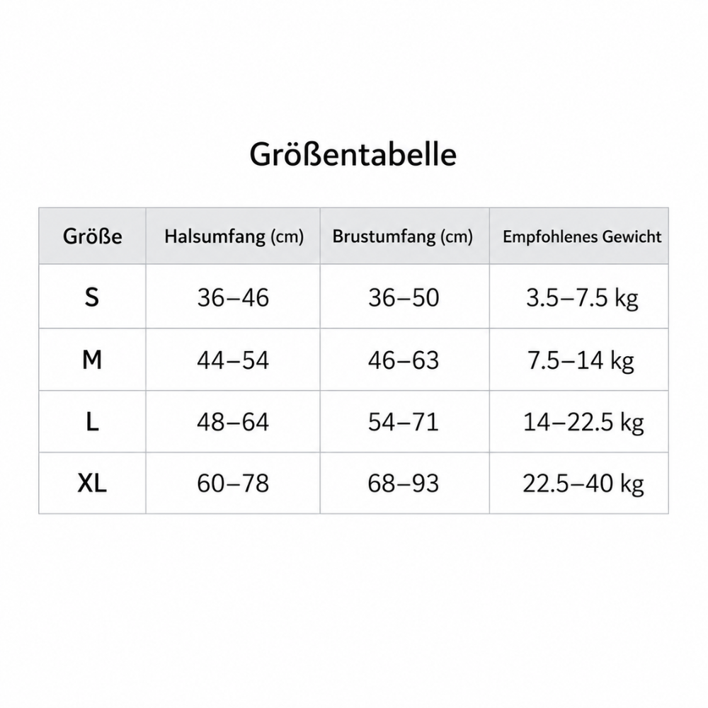 Harnais k9 chien guide des tailles allemand