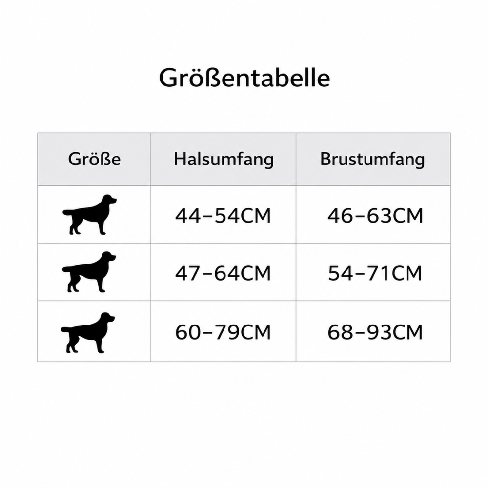 Harnais chien airtag guide des tailles allemand