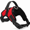 Harnais respirant chien rouge 
