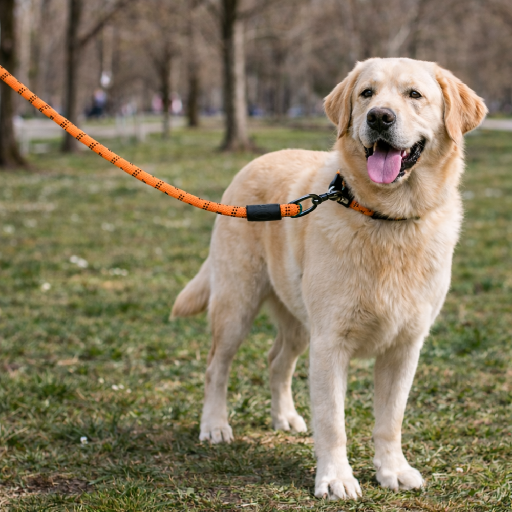 Laisse pour chien robuste orange