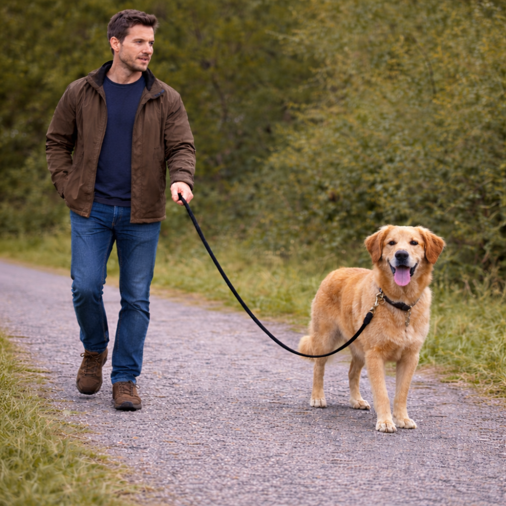 Laisse de dressage pour chien noir