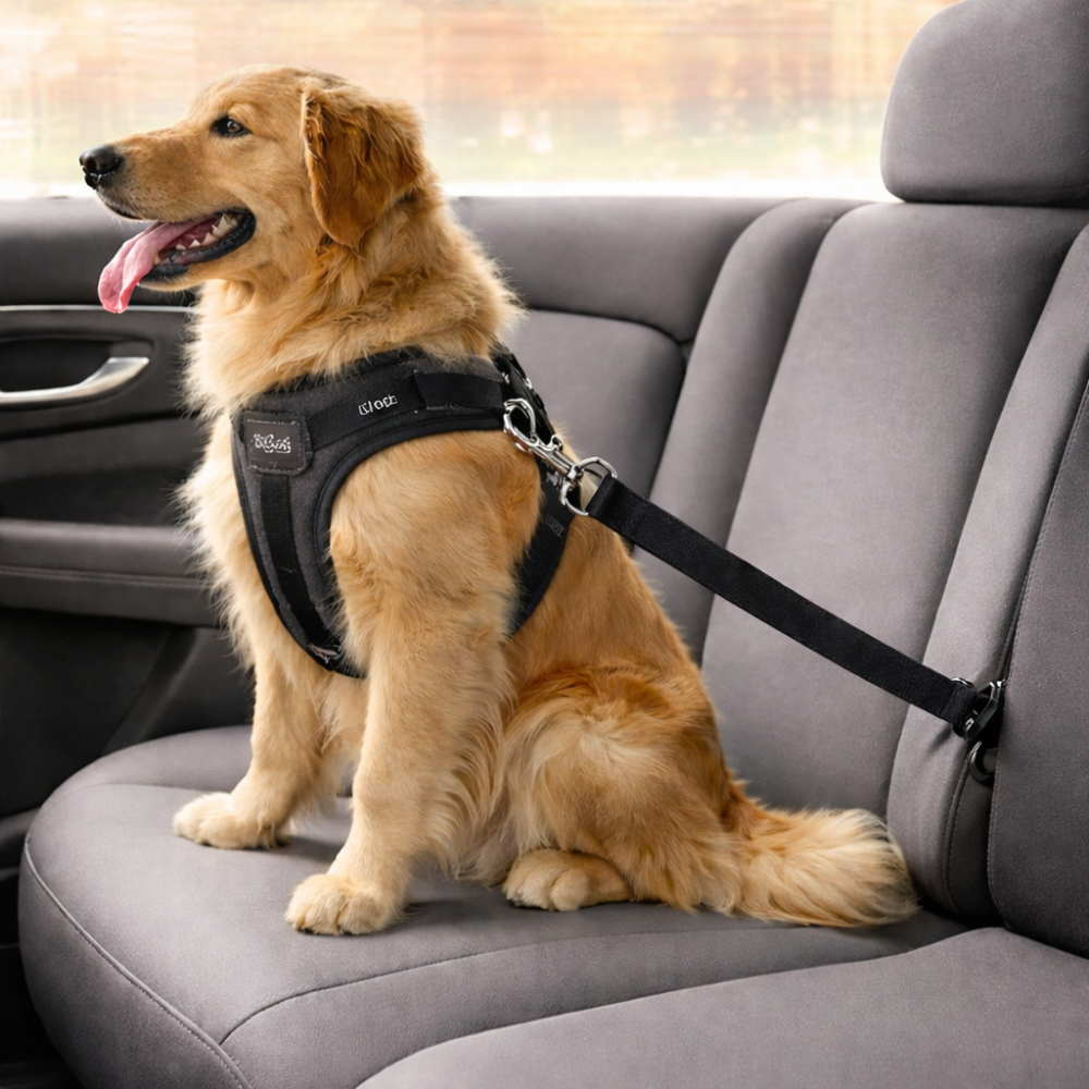 Ceinture pour chien en voiture