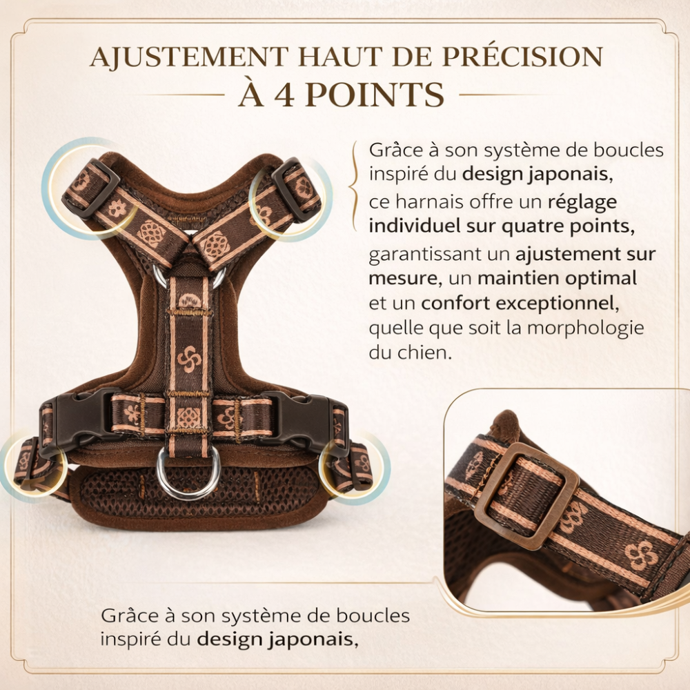 Harnais en y pour chien confortable