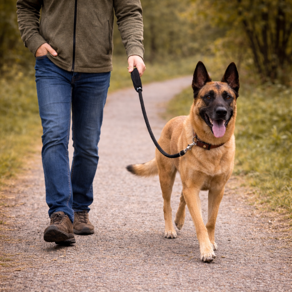 Laisse classique pour chien noir