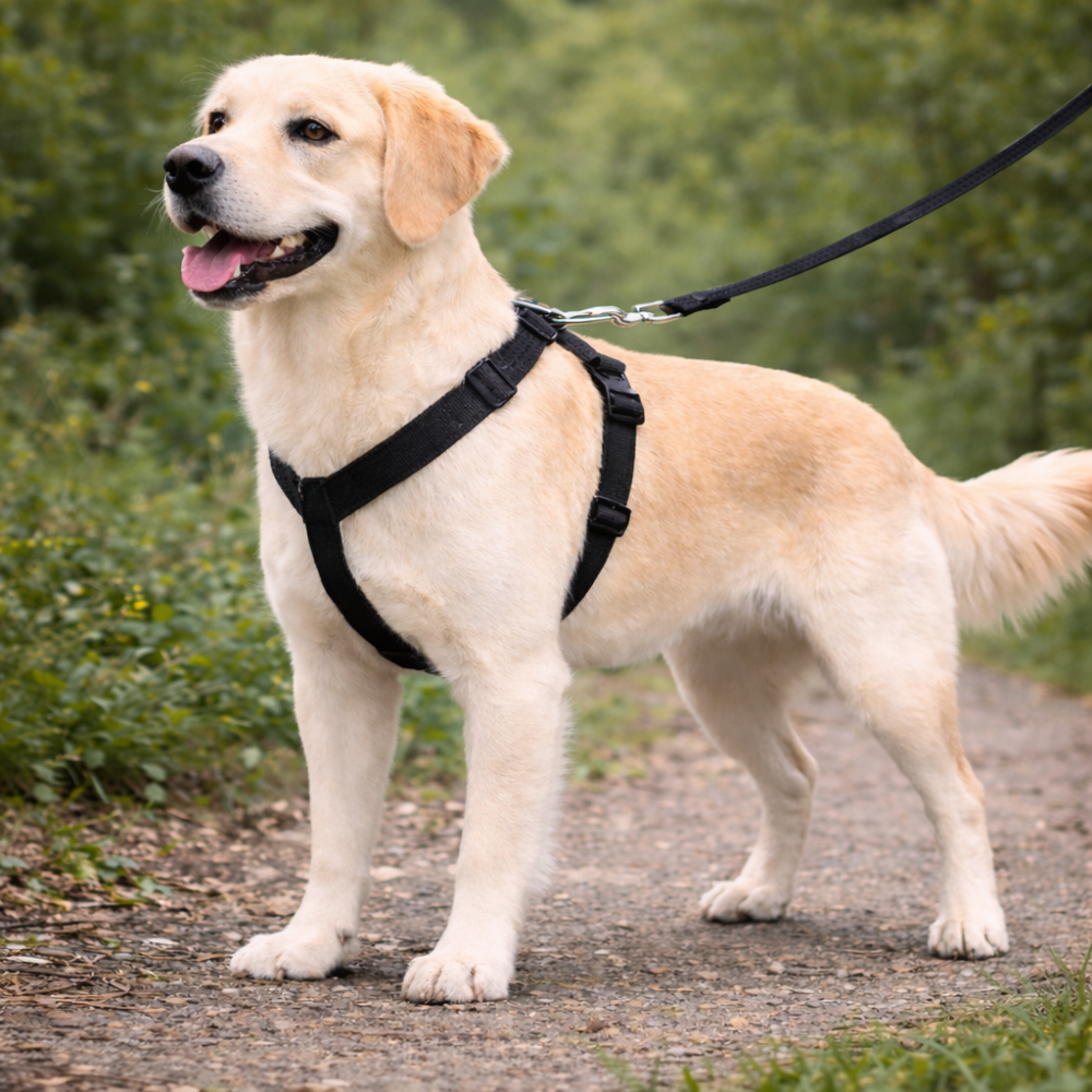 Harnais randonnée chien de couleur noir